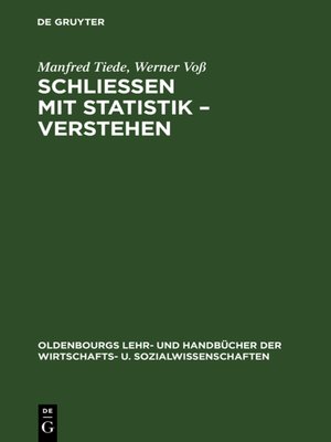 cover image of Schließen mit Statistik – Verstehen